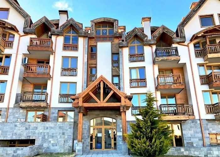 Alpin Penthouse 2 Bedroom With Fireplace And Mountain View Bansko