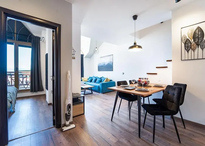 Alpin Penthouse 2 Bedroom With Fireplace And Mountain View Апартамент Банско